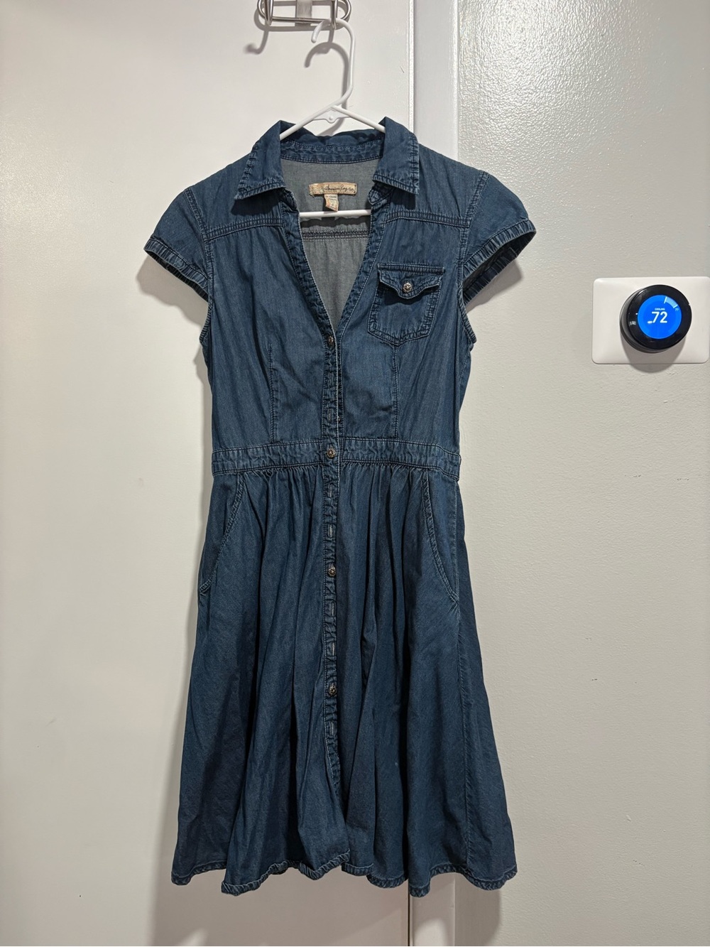American Rag Denim Shirt Dress - Blue
